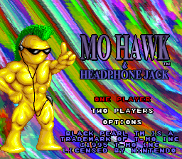 Mohawk & Headphone Jack (USA) Title Screen
